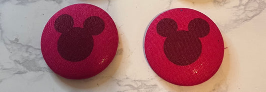 Mickey Button Earrings