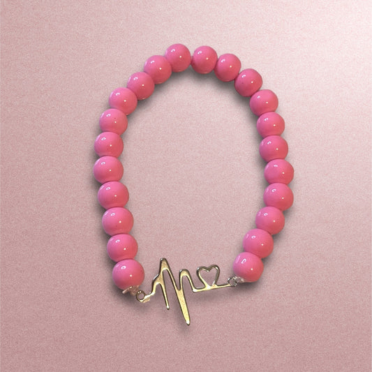 Pink “Heart Beat” Bracelet