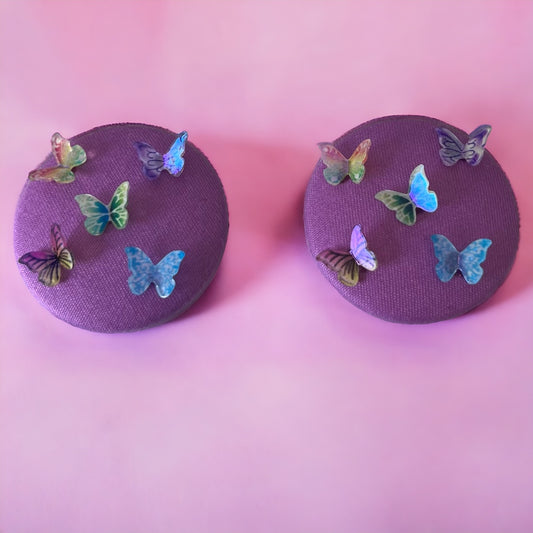 Butterfly Button earrings